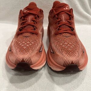 Hoka clifton 9 Red Running Shoes for women